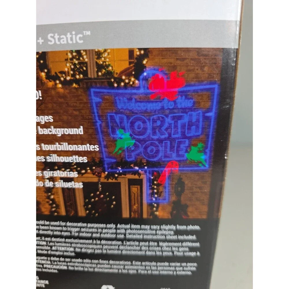 Gemmy LED Lightshow Projection Plus - Christmas North Pole LED Light Show - NIB